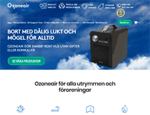 Tablet Screenshot of ozoneair.com
